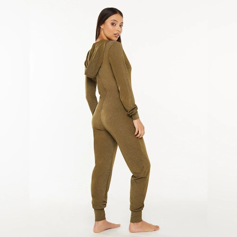 Savage X Fenty Sleep & Shine Hooded Onesie Size Small 1115 - Picture 4 of 9